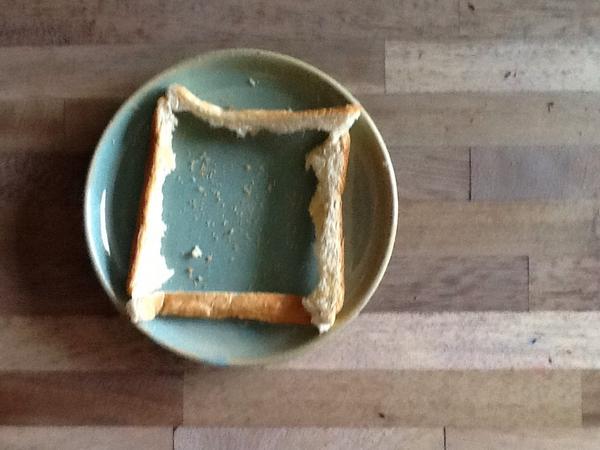 How the son of two art directors eats toast