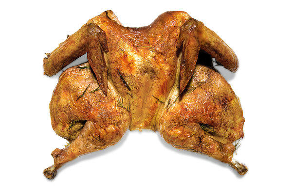 stepale's tweet image. This is what the split roasting turkey looks like a/k/a #spatchcocking