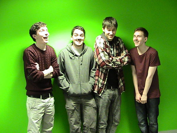 Us with the producer of #greasestainsandmonkeyclaws on the left.
#theEPisfinished