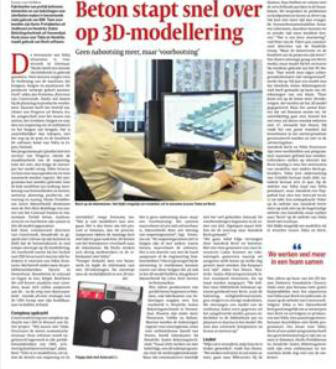 Lees vandaag in de #BIMbijlage van #Cobouw hoe #Hendriksstalenbekistingtechniek omgaat met #BIM!