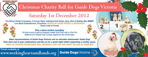 whhmelbourne's tweet photo. Round of golf with pro at #KingstonHeath on offer at charity ball All proceeds to #guidedogsvic RT @StuartAppleby http://t.co/URY3glZO