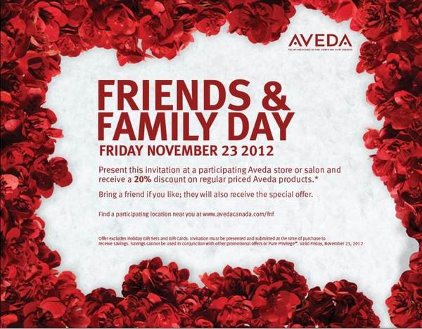 KLadanchuk's tweet photo. Come down to Aveda Institute Calgary for friends and family day to recieve 20% off Aveda products http://t.co/qPexhzfS