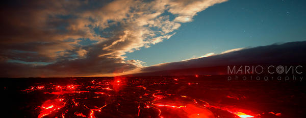 mother earth meeting father sky on the Big Island