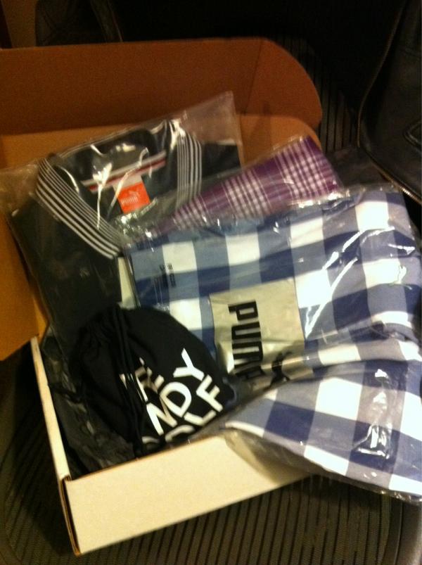 micsullivan's tweet image. Christmas comes early from @TRENDYGOLF #summerthreads