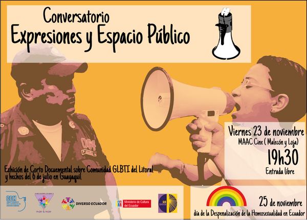 Hoy: Foro Expresiones y Espacio Público, por el día de la despenalización de la Homosexualidad +  facebook.com/photo.php?fbid…