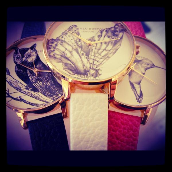OliviaBurtonLDN's tweet photo. We're smitten with animal motifs. These oversized dials featuring hand drawn animals are the perfect style fix! http://t.co/zeNGDkTt