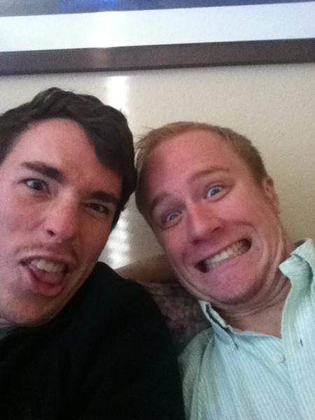 Time for the road trip home! 5 hours to go #twinthings #movember #we'rerelated?