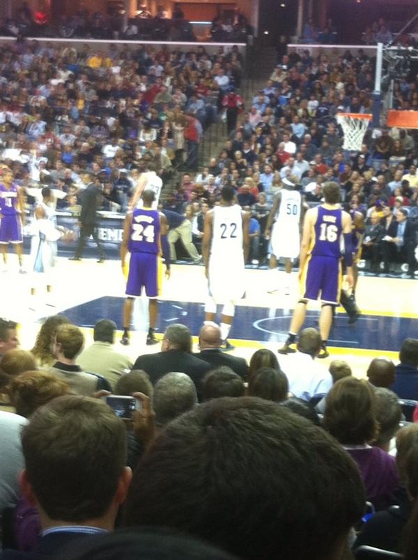 Here's our seats! Grizzlies won!