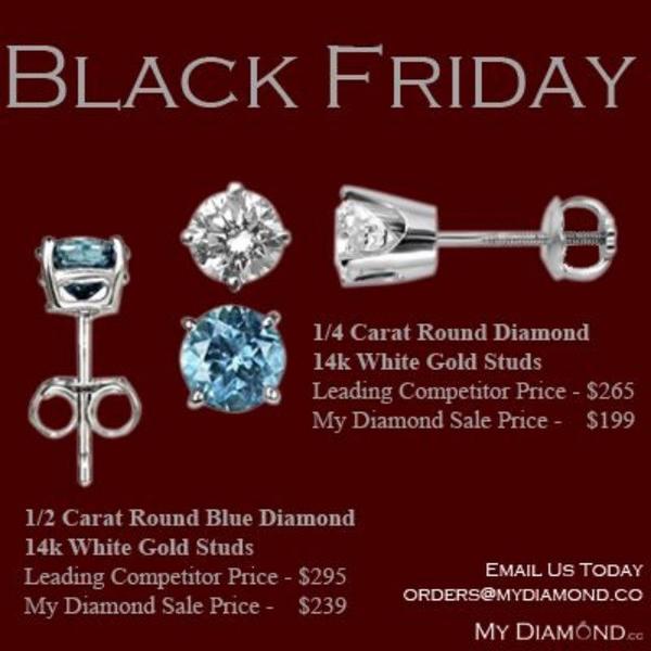MyDiamondStore's tweet image. Black Friday Promotion ! Studs at prices you've never seen before ! #mydiamond #blackfriday #sale #studs #promotion