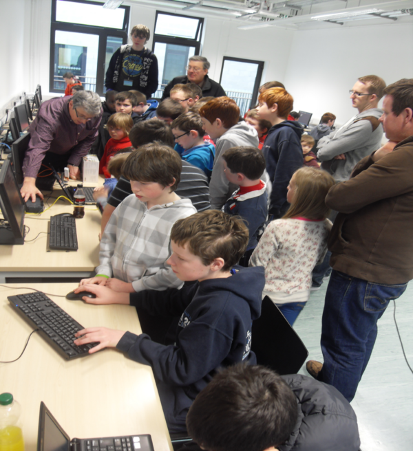 CoderDojoAthlon's tweet photo. Thanks to John Sheridan @cue247 for fun talk and workshop today!! http://t.co/6HDrKCmh