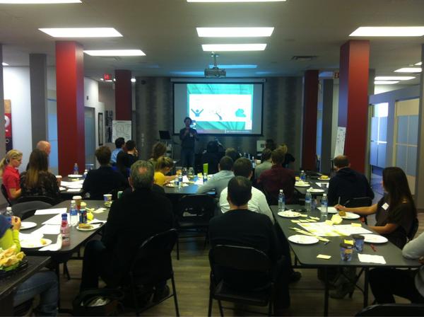 An engaged room at #updayyyc thanks to @houstonpeschl