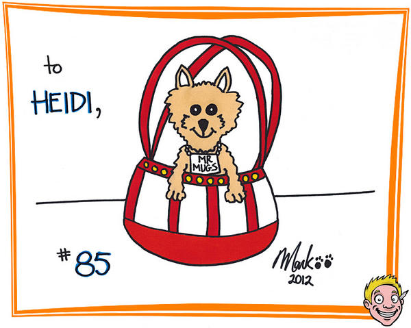 MarkPaws's tweet image. Pet Drawing Number 85: Eileen wanted Mr. Mugs the pomeranian inside a handbag! markpaws.com/petdrawings/de…