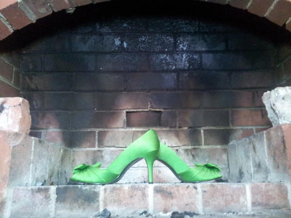 partadams's tweet photo. Just another Saturday. Throwing bridal shoes in the fire http://t.co/XBTalJKL