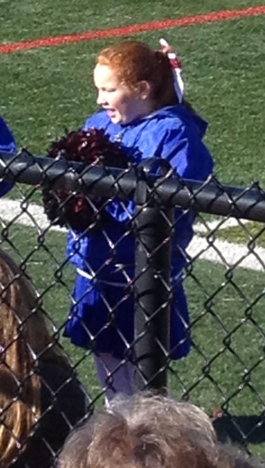 pyrguy's tweet image. Cheer dad.. Sara all star Lafa cheerleader turkey day.