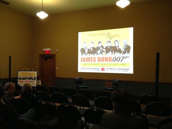 PierrePilon's tweet image. 1ère canadienne à Québec dans un lieu magique, le Morrin College. #jamesbond