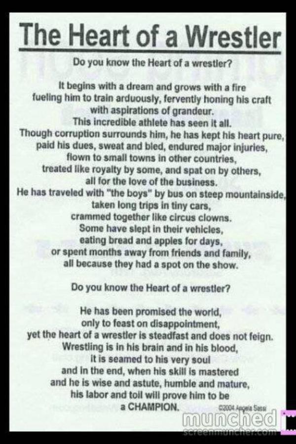 RRWWE's tweet photo. The Heart of a Wrestler http://t.co/OmPBsojl