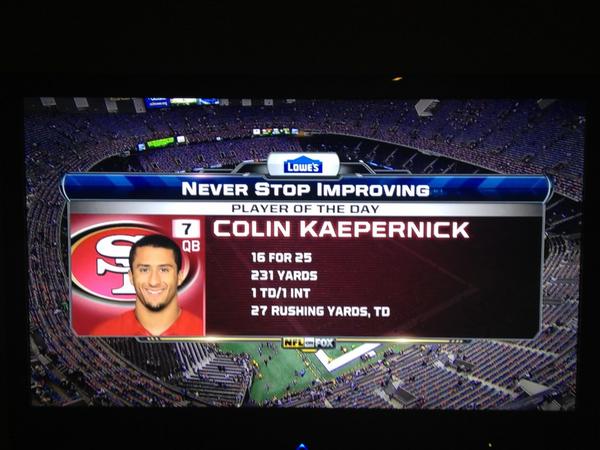NevadaWolfPack's tweet photo. Congrats @Kaepernick7 - 2-0 as a starter. #BattleBorn http://t.co/WFMBy8p2