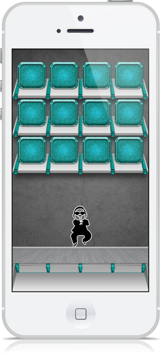 C1NY's tweet image. Got this #Gangnam wall by @AR72014 which was tweeted by @Zooropalg and did this… using #HomeScreenDesigner