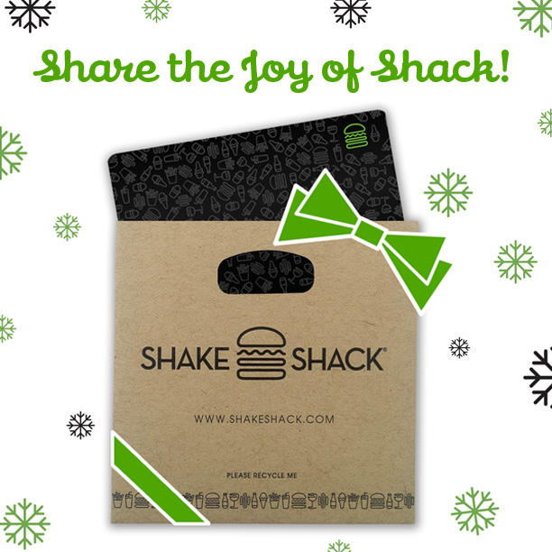 Shake shack gift deals card