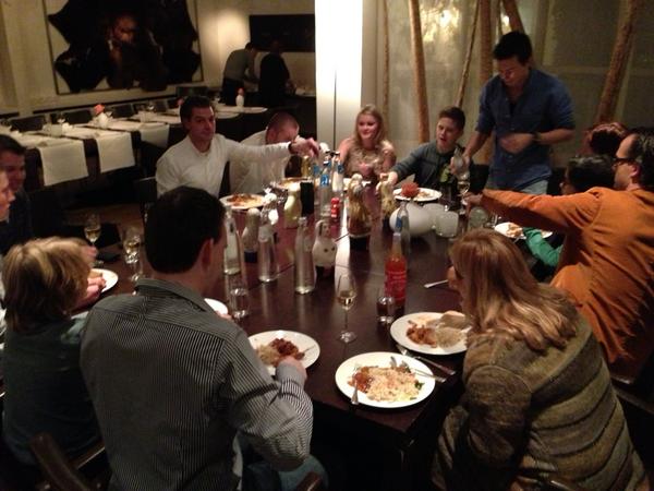 Treeswijkhoeve's tweet photo. Wat eet je als vandaag 2 sterren heb gekregen. 5 tassen Chinees met champagne. Sjonge wat een belevenis. #michelin2013 http://t.co/zZmg2mX6