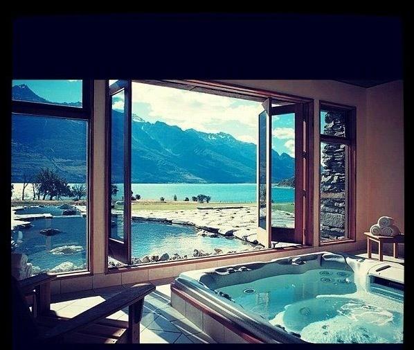 RT @lucasgunitec: La #piscinadeensueño de hoy es un spa con vistas a la piscina natural exterior