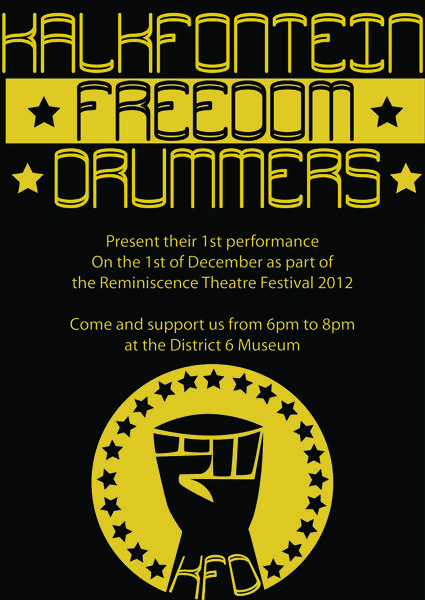 KFD presents a #Drum , #Drama &amp; #CreativeWritting performance on the 1st december 6/8pm, District6Museum #CapeTown FREE