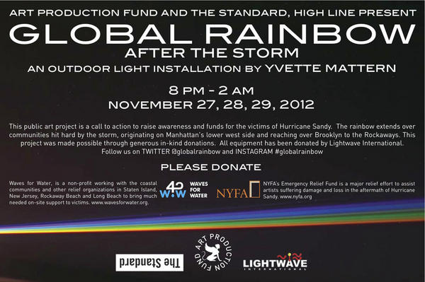 GLOBAL RAINBOW shines in NYC tonight! #globalrainbow @artproductionny <a href="/standardny/">Emely _Palmiero</a>