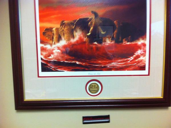 @LostGator3 check it. Dale Jr repped in a place of honor on the office wall!