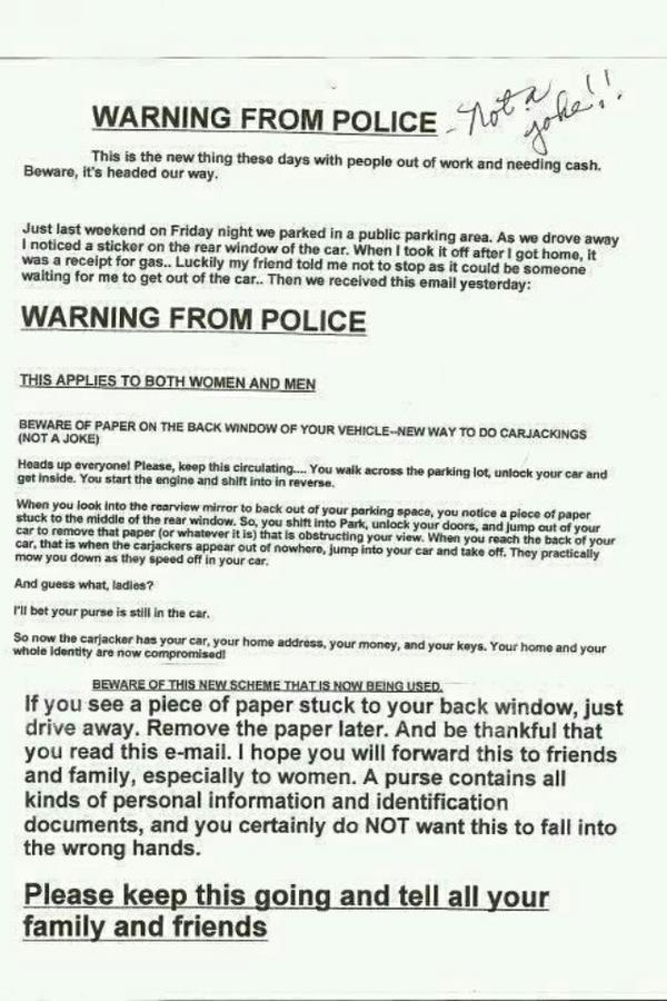 Be aware of your situation when you're out and about this Holiday Season.