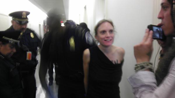 AIDS activists arrested in nude protest at House Speaker 