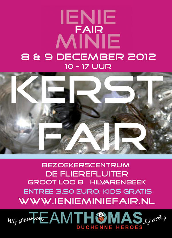 Heb je zin om zaterdag 8 dec aan leuke #kerstmarkt mee te doen? We hebben nog wat plaatsjes vrij! ienieminiefair.nl