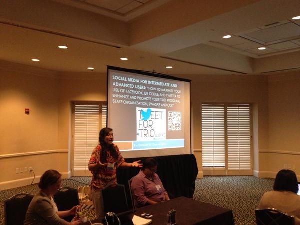 Sara is making it happen! #TRiOWorks when we work!