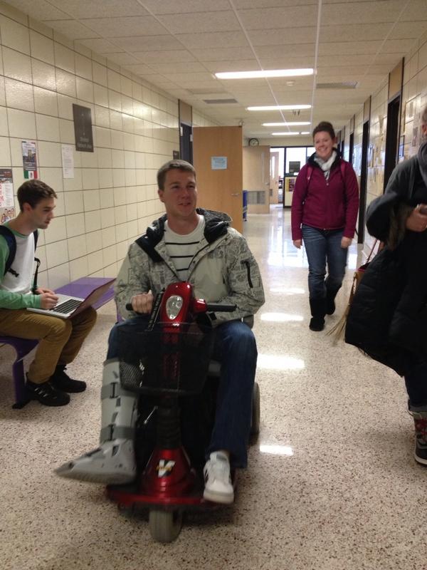 karahille's tweet image. @tlind79 doing it up in the halls. #rabbitspeed