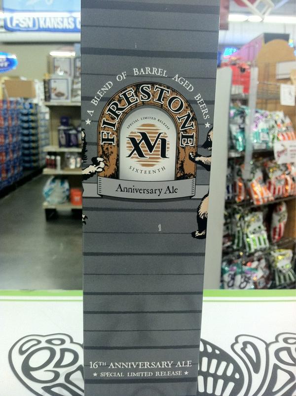 Gomersnorth's tweet photo. Firestone Walker 16th Anniversary Ale is here! http://t.co/5oqHcAeP
