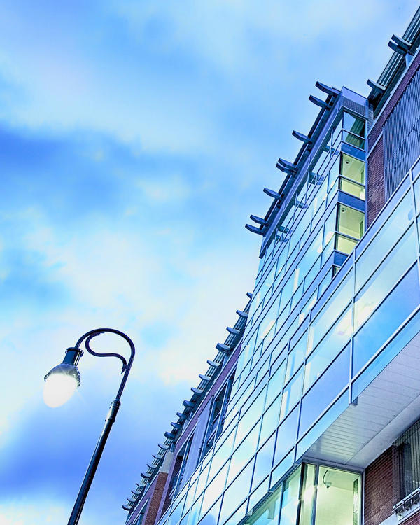 ArchSpaces's tweet photo. Mauves of early sunrise reflected on the facade of the New Carlisle Street Parking Facility in St. Catharines. http://t.co/RfRP1o52