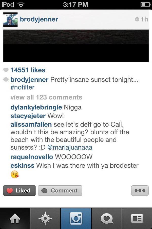 eskinss's tweet image. Creepin on celebrities via insta #nothingdifferent #iloveyoubrody