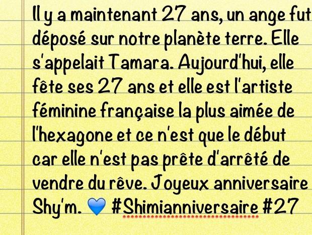 Julien Bunnens Joyeux Anniversaire Shymofficiel Shimianniversaire 27ans Http T Co Vz1neg8n Julien Bunnens Joyeux Anniversaire Shymofficiel Shimianniversaire 27ans Http T Co Vz1neg8n