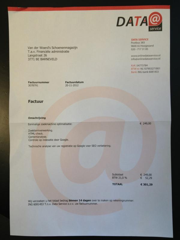 Opgelet! Opnieuw een #spookfactuur. Ken hele bedrijf niet en ook hun website is niet bereikbaar. <a href="/BarneveldShops/">Barneveld Centrum</a>