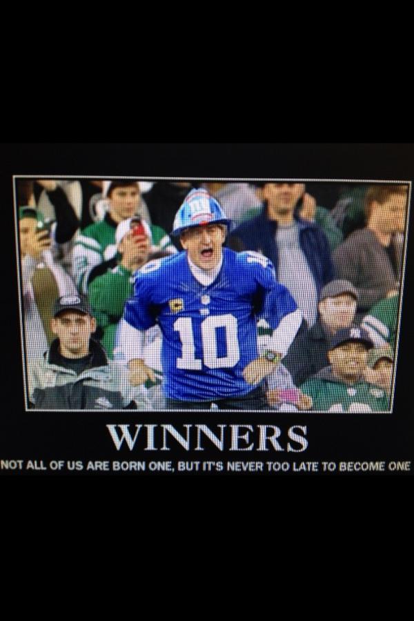 darrenrovell's tweet photo. Fireman Ed Giants motivational poster (H/T @emandelkern) http://t.co/iJsCIAE7