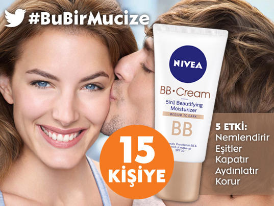 NIVEA BB Krem’in 5 etkisinden en çok hangisini beğendin? #BuBirMucize etiketiyle cevabını yaz, kazan!