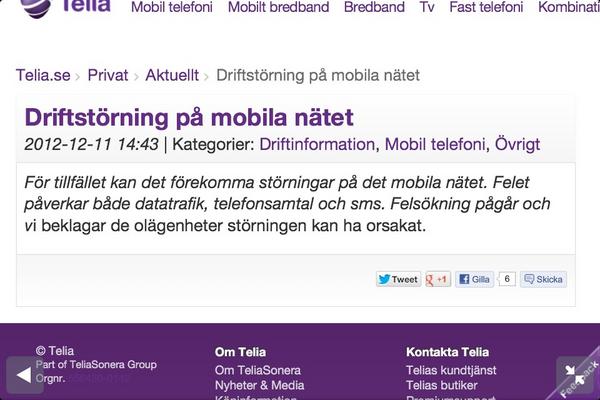 Telia kundtjänst mobil