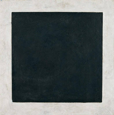 Sólo he sentido la noche dentro de mí.Esto se ha expresado mediante una superficie negra que representa un cuadrado. KM