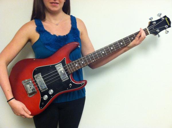 sparklemovie's tweet photo. Enter the #Sparkle Sweepstakes 2 get a chance 2 win props like this Epiphone bass guitar! http://t.co/K8Yf97Fj http://t.co/Xb39DkuK