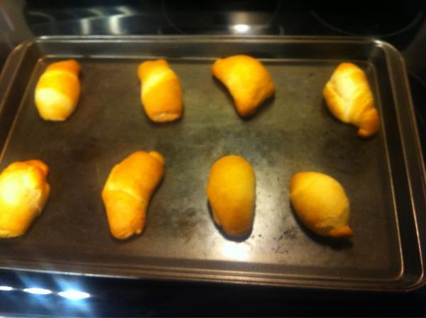 ik3a_ho3's tweet image. My sister and my sad attempt at making croissants #lifefailures #bakingprobs