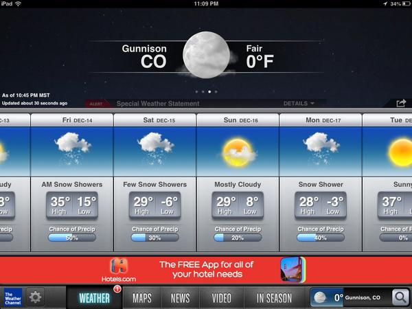 KelseyForbord's tweet image. This weekend is looking promising! #snow #gunnison #reallycoldthough