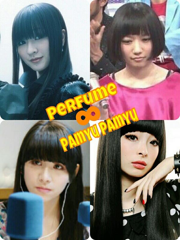 Sicpuppy Twitterren Perfume きゃりーぱみゅぱみゅ のコラボいつかみたいなー 曲は ぱっつんなガール なんてどうでしょう みんなヘアースタイルこんな感じでぱっつんで 笑 Prfm Http T Co Dzompcvk