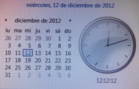Hoy día 12/12/12 a las 12:12:12 no ha pasado nada.