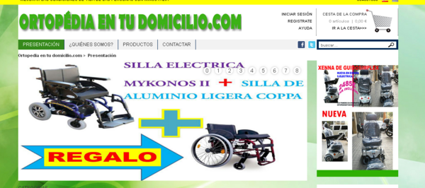 ortopediaentudomicilio.com
Tenemos nueva web de venta on line, espero sea de vuestro agrado,estamos en ello 
gracias.