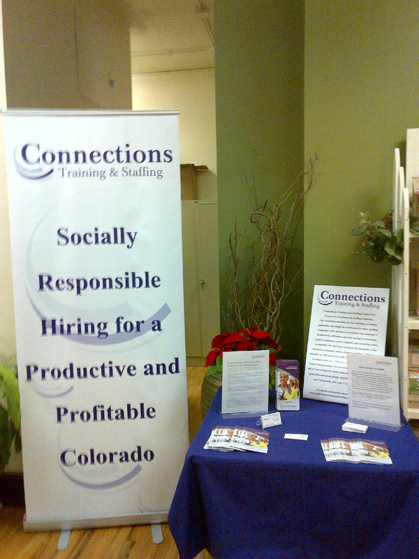 ConnectionsTS's tweet photo. A successful Holiday Fair @WomensBean. Call 303.867.5150 to learn how Socially Responsible Hiring can benefit you! http://t.co/mVR7Ielb