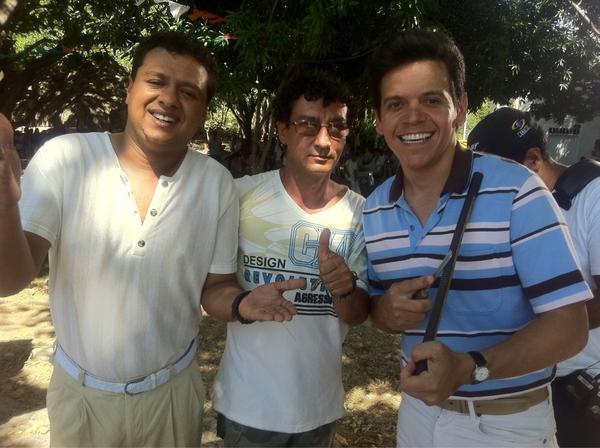 En compañía de Rafael Santos y Aco